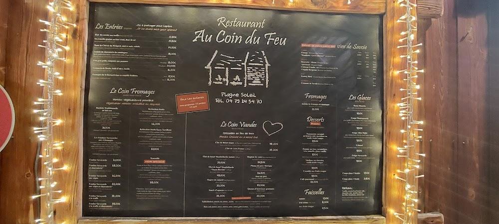Coin Du Feu - Menu Image 1